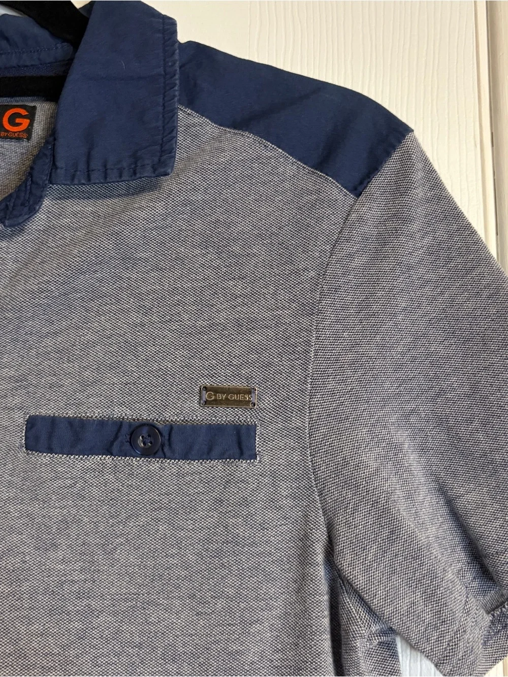 G by Guess Polo Shirt Men’s Size XS Navy Blue Short Sleeve Top